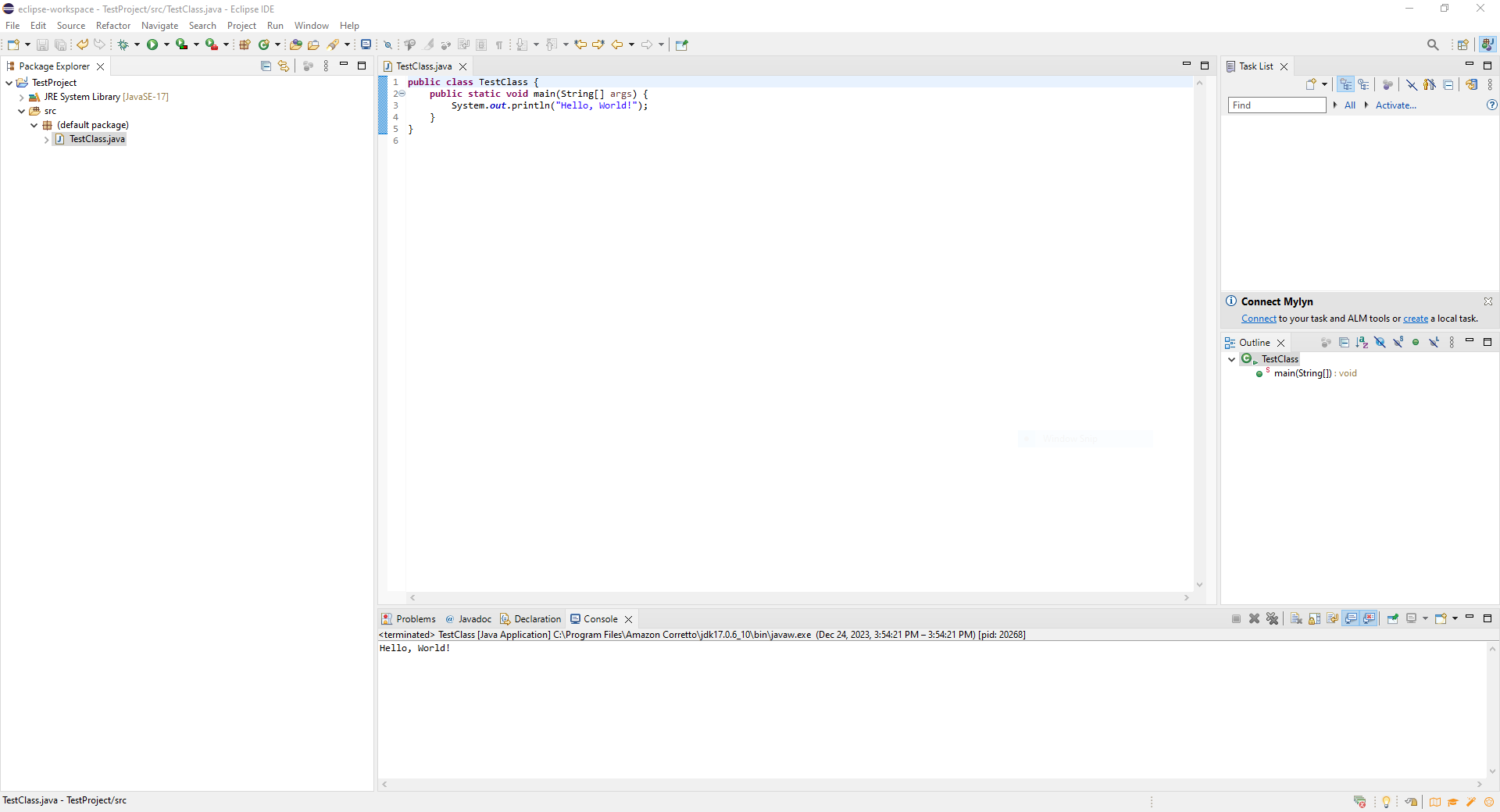 Eclipse IDE user interface